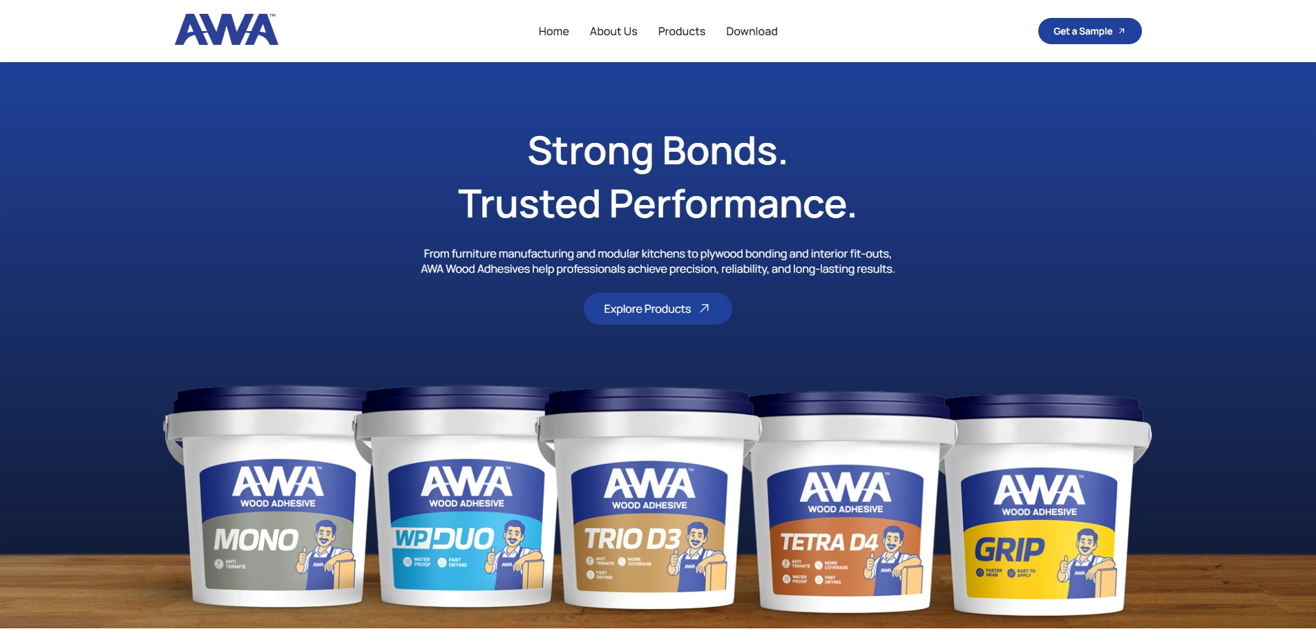 Awaadhesives Website by Greyphyte