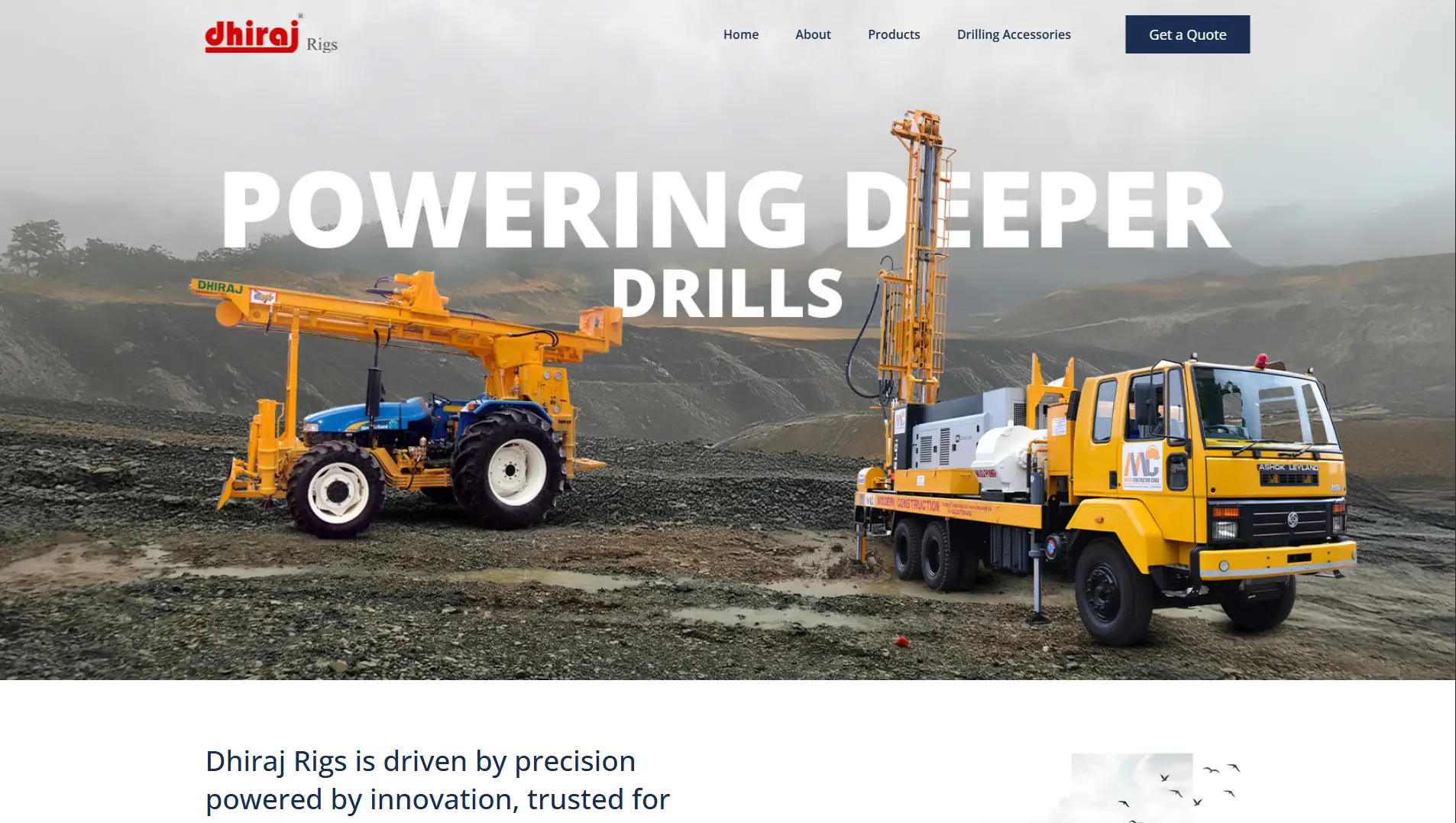 Dhiraj Rigs Website by Greyphyte