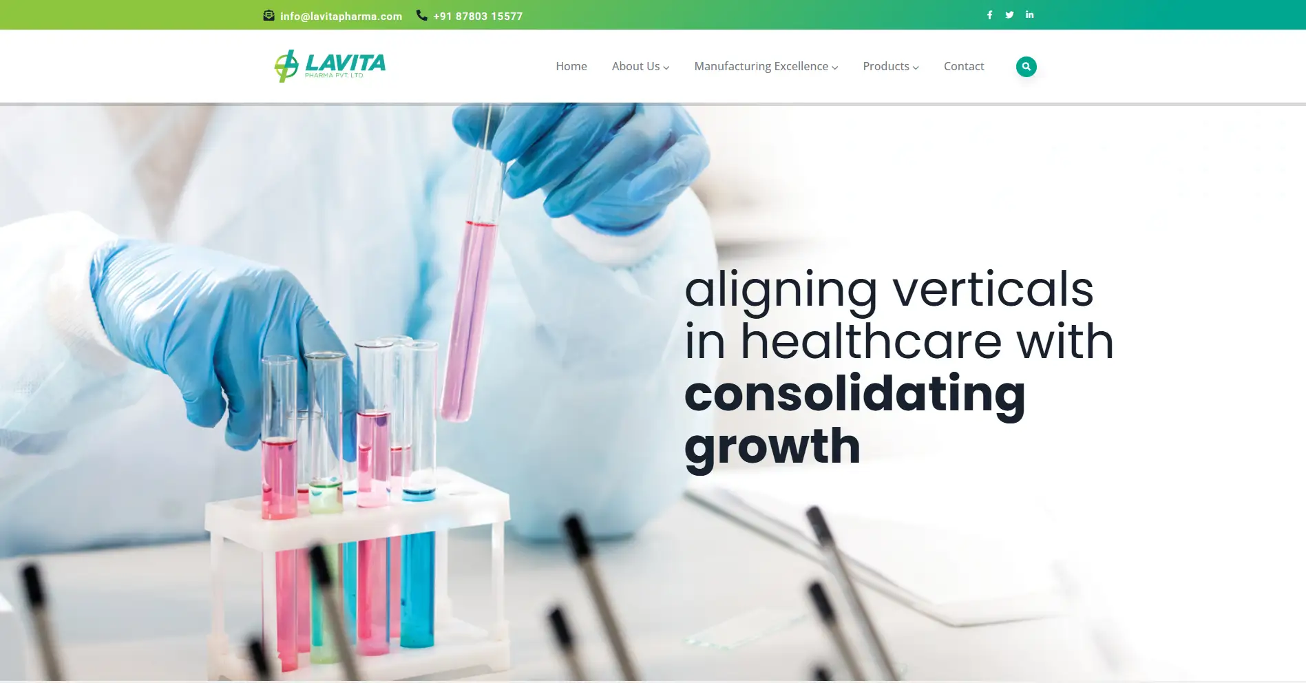 Lavita Pharma Website by Greyphyte